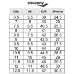 guida alle taglie scarpe saucony uomo jazz