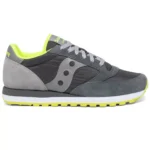 Saucony Uomo Jazz Original Grigio Verde Fluo scarpe da uomo saucony jazz original men s2044-580 pavement grey gris grigio chiaro scuro verde fluo