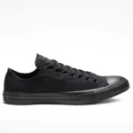 Converse Unisex All Star Ox Basse Nero Scarpe Uomo Donna scarpe uomo donna converse all star ox tutto nero total black tela alexander john shoes