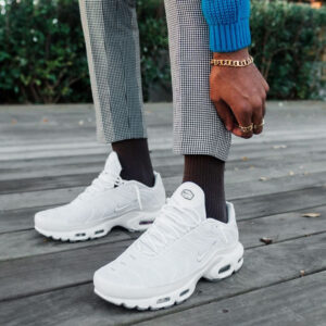 scarpe nike uomo tn air max plus bianco white 604133 139 white black cool grey sneakers estive scarpe tela