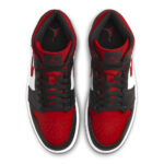 Nike Uomo Air Jordan 1 Mid Nero Rosso Bianco Black Fire Red 554724 079 axjn alexanderjohn.it alexander john shoes