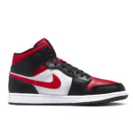 Nike Uomo Air Jordan 1 Mid Nero Rosso Bianco Black Fire Red 554724 079 axjn alexanderjohn.it alexander john shoes