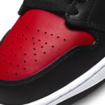 Nike Uomo Air Jordan 1 Mid Nero Rosso Bianco Black Fire Red 554724 079 axjn alexanderjohn.it alexander john shoes