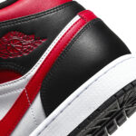 Nike Uomo Air Jordan 1 Mid Nero Rosso Bianco Black Fire Red 554724 079 axjn alexanderjohn.it alexander john shoes