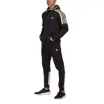 Adidas Uomo Tuta Completa MTS Fleece CB Nero Felpata con Cappuccio HK4460 axjn alexanderjohn.it alexander john shoes cotone felpata invernale