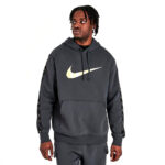 Nike Tuta Completa Cappuccio Felpata Grigio Oro Uomo Repeat SW DX2028 070 axjn alexanderjohn.it alexander john shoes alex john invernale grey gold