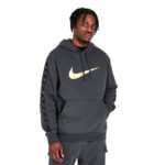Nike Tuta Completa Cappuccio Felpata Grigio Oro Uomo Repeat SW DX2028 070 axjn alexanderjohn.it alexander john shoes alex john invernale grey gold