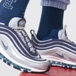 Nike Air Max 97 OG Silver Blu Uomo Metallic Uomo Chlorine Blue DM0028 001 AXJN alexanderjohn.it alexander john shoes
