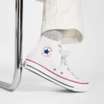 Converse All Star Hi Alte Bianche M7650C Optical White Scarpe Uomo Donna scarpe sneakers tela chuck taylor AXJN Alexanderjohn.it
