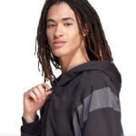 Adidas Tuta Completa Sportwear Fleece Hooded Nero Grigio Uomo Cappuccio Felpata IJ6066 inverno sport calcio freddo scuola uomo ragazzi ragazzo skate AXJN Alexanderjohn.it
