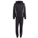 Adidas Tuta Completa Sportwear Fleece Hooded Nero Grigio Uomo Cappuccio Felpata IJ6066 inverno sport calcio freddo scuola uomo ragazzi ragazzo skate AXJN Alexanderjohn.it