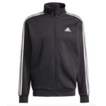 Adidas Tuta Completa Basic 3 Stripes Fleece Nero Uomo Felpata IJ6067 AXJN Alexanderjohn.it