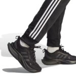 Adidas Tuta Completa Basic 3 Stripes Tricot Nero Bianco Uomo IC6747 trucksuit nuova collezione 2023 AXJN Alexanderjohn.it
