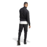 Adidas Tuta Completa Basic 3 Stripes Tricot Nero Bianco Uomo IC6747 trucksuit nuova collezione 2023 AXJN Alexanderjohn.it
