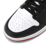 Nike Air Jordan 1 Mid Nero Gym Red Bianco Uomo 554724 122 scarpe sneakers skate skateboard ragazzi AXJN AlexanderJohn.it