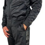 Richmond Tuta Completa Fleece Nero Uomo Acetata Zip UMA22091FE tuta sportiva palestra scuola skate sport AXJN Alexanderjohn.it