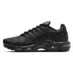 Nike Tn Air Max Plus Leather Triple Black Nero Uomo AJ2029 001 scarpe uomo mens pelle nero alexander john shoes AXJN Alexanderjohn.it