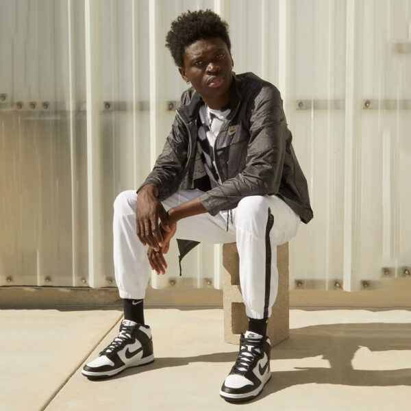 scarpe_nike_dunk_high_retro_panda_nero_bianco_black_white_DD1399_105_8 Nike Dunk High Retro Nero Bianco Panda Uomo DD1399 105 Scarpe alte stivaletto hi alexander john shoes AXJN Alexanderjohn.it