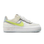 Nike Air Force 1 Shadow Bianche Light Lemon Twist Donna FB7582 100 AF1 Scarpe ginnastica ragazza alexande rjohn shoes AXJN AlexanderJohn.it