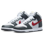 Nike Dunk High Retro Grey Red Embossed Basketball FD0668 001 axjn alexanderjohnshoes alexander john alexanderjohn.it