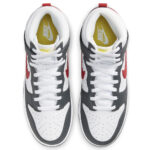 Nike Dunk High Retro Grey Red Embossed Basketball FD0668 001 axjn alexanderjohnshoes alexander john alexanderjohn.it