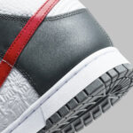 Nike Dunk High Retro Grey Red Embossed Basketball FD0668 001 axjn alexanderjohnshoes alexander john alexanderjohn.it