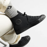 Converse All Star Hi Alte Nero Monochro Unisex - immagine 4