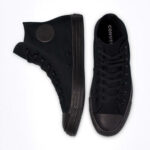 Converse All Star Hi Alte Nero Monochro Unisex - immagine 9