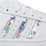 ADIDAS SUPERSTAR J Bianco Silver Mirror Ragazzi F33889 Scarpe • AXJN Alexanderjohn.it