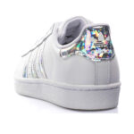 ADIDAS SUPERSTAR J Bianco Silver Mirror Ragazzi F33889 Scarpe • AXJN Alexanderjohn.it