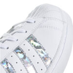 ADIDAS SUPERSTAR J Bianco Silver Mirror Ragazzi F33889 Scarpe • AXJN Alexanderjohn.it
