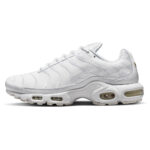 Nike Tn Air Max Plus Leather Pelle Bianco Uomo AJ2029 100 scarpe sneakers ltr triple white alexander john shoes AXJN Alexanderjohn.it