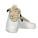 Nike Air Force 1 07 Bianche Lacci Corda Uomo CW2288 111 scarpe personalizzate custom rupe lace rope lace alexander john shoes • AXJN Alexanderjohn.it
