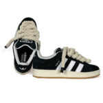 Adidas Campus 00s Nero Bianco Lacci Corda Unisex scarpe personalizzate rope laces lace rupe • AXJN Alexanderjohn.it
