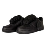 Nike Air Force 1 07 Nere Lacci Corda Donna Triple Black DD8959 001 rupe lace rope laces scarpe personalizzate custom alexander john shoes alex john AXJN Alexanderjohn.it