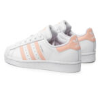 ADIDAS SUPERSTAR J Bianco Rosa Ragazza GZ9097 alexander john shoes ragazzi donna originali AXJN Alexanderjohn.it