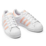 ADIDAS SUPERSTAR J Bianco Rosa Ragazza GZ9097 alexander john shoes ragazzi donna originali AXJN Alexanderjohn.it