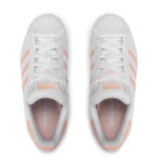 ADIDAS SUPERSTAR J Bianco Rosa Ragazza GZ9097 alexander john shoes ragazzi donna originali AXJN Alexanderjohn.it