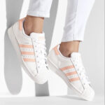 ADIDAS SUPERSTAR J Bianco Rosa Ragazza GZ9097 alexander john shoes ragazzi donna originali AXJN Alexanderjohn.it