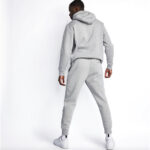 Nike Tuta Completa Felpata Cappuccio NSW Club Fleece Hoodie Grigio Uomo BV2654-063 / BV2671-063 axjn alexander john shoes alexanderjohn.it tuta felpata con cappuccio invernale
