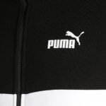 Puma Tuta Completa Felpata Power Colorblock Suit Uomo Nero Bianco 670038 01 axjn alexander john shoes alexanderjohn.it tuta intera felpa pantaloni