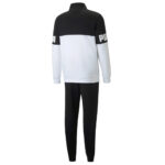Puma Tuta Completa Felpata Power Colorblock Suit Uomo Nero Bianco 670038 01 axjn alexander john shoes alexanderjohn.it tuta intera felpa pantaloni