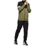 Puma Tuta Completa Felpata Power Colorblock Suit Uomo Nero Verde 670038 73 tuta invernale inverno axjn alexander john shoes alexanderjohn.it