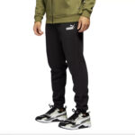 Puma Tuta Completa Felpata Power Colorblock Suit Uomo Nero Verde 670038 73 tuta invernale inverno axjn alexander john shoes alexanderjohn.it