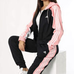 Adidas Tuta Completa Boldblock Cappuccio Rosa Nero Donna IX1110 axjn alexander john shoes alexanderjohn.it tuta con cappuccio acetata invernale
