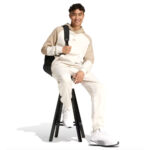 Adidas Tuta Completa Fleece Colorblock Beige Felpata Cappuccio Uomo IY6671 axjn alexanderjohn.it alexander john shoes felpa con cappuccio invernale inverno