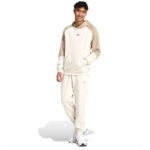 Adidas Tuta Completa Fleece Colorblock Beige Felpata Cappuccio Uomo IY6671 axjn alexanderjohn.it alexander john shoes felpa con cappuccio invernale inverno
