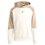 Adidas Tuta Completa Fleece Colorblock Beige Felpata Cappuccio Uomo IY6671 axjn alexanderjohn.it alexander john shoes felpa con cappuccio invernale inverno