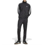 Adidas Tuta Completa 3 Stripes Acetata Nero Mezzo Collo Uomo IX1277 | AXJN alexander john shoes Alexanderjohn.it