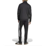 Adidas Tuta Completa 3 Stripes Acetata Nero Mezzo Collo Uomo IX1277 | AXJN alexander john shoes Alexanderjohn.it